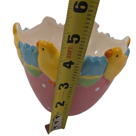 Housewares International Ceramic Easter Chicks Eggs 3 Piece Nesting Bowls Set - Picture 9 of 16